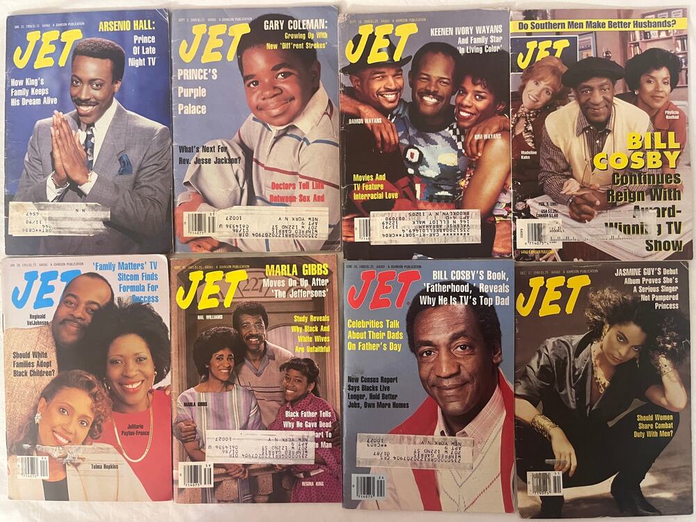 Vintage 1980s & 1990s Jet Magazine Lot 8 Arsenio Cosby Jasmine Gary Coleman